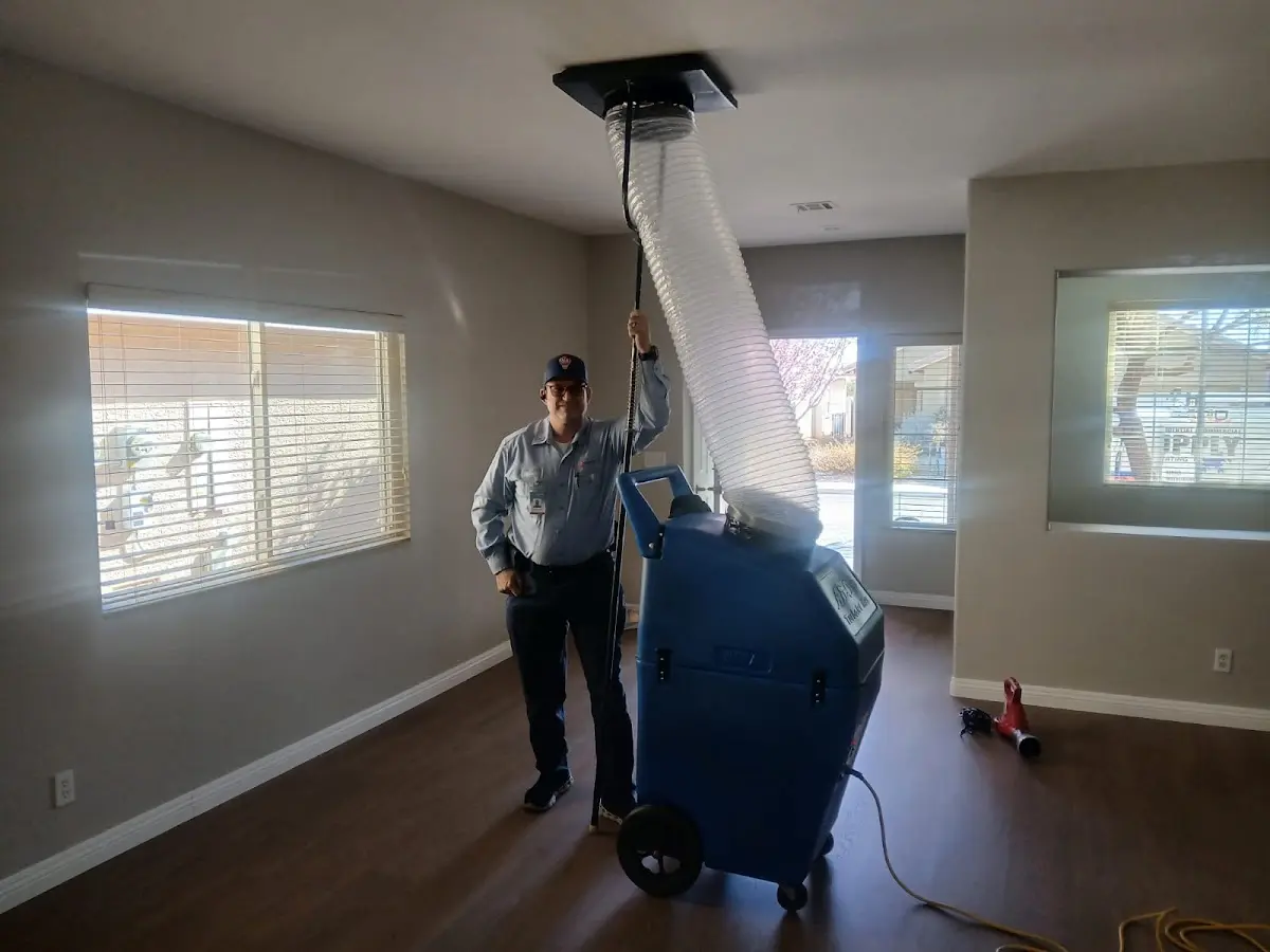 Professional Dryer Vent Cleaning work inside a North Madison home